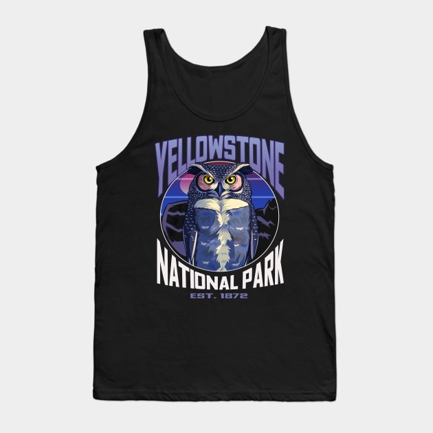 Yellowstone National Park Owl Tank Top by Noseking